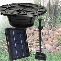 PondXpert Solar Pebble Pond Kit 200 Battery