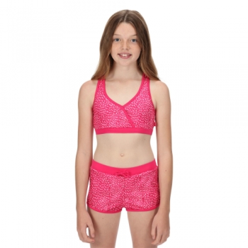 Regatta Girls Hosanna Racer Back Printed Bikini Swim Top 11-12 Years - Chest 75-79cm (Height 146-152cm)