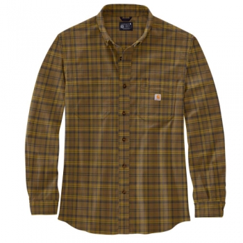 Carhartt Mens Midweight Flannel Long Sleeve Plaid Shirt XXL - Chest 50-52' (127-132cm)