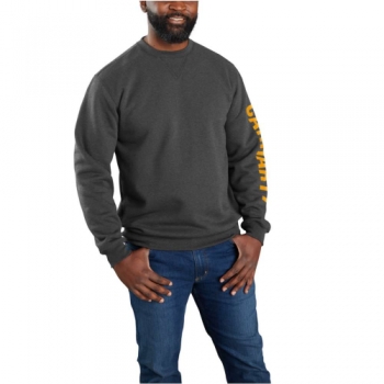 Carhartt Mens Crewneck Loose Fit Graphic Logo Sweatshirt M - Chest 38-40' (97-102cm)