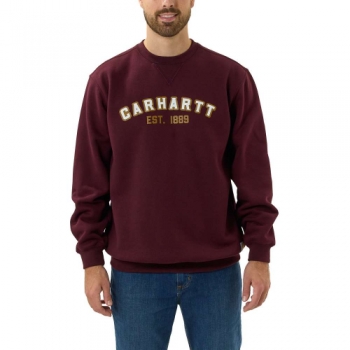 Carhartt Mens Crewneck Loose Fit Logo Graphic Sweatshirt L - Chest 42-44' (107-112cm)