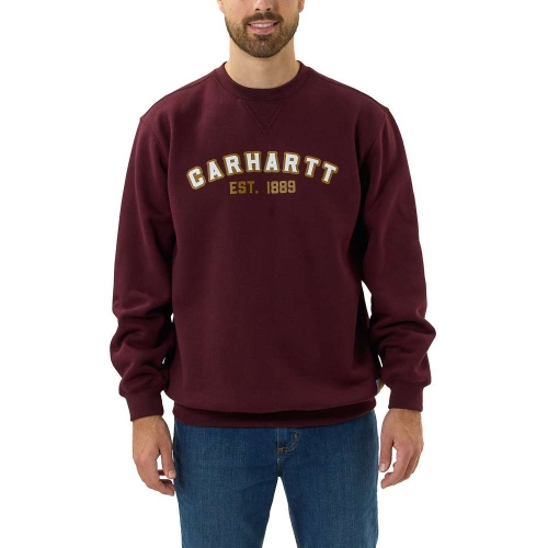 Carhartt Mens Crewneck Loose Fit Logo Graphic Sweatshirt L - Chest 42-44' (107-112cm)