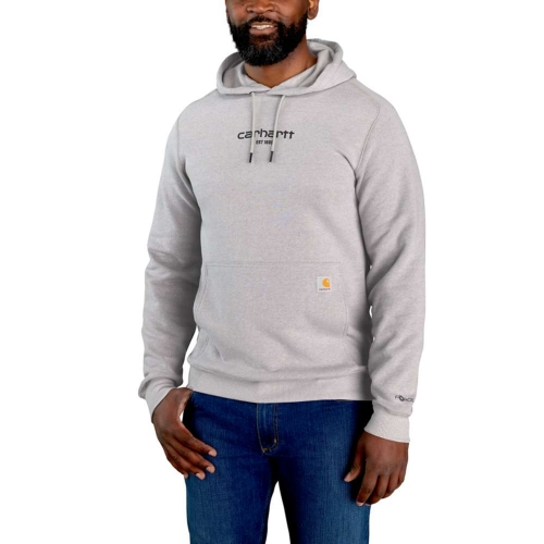 Carhartt Mens Lightweight Logo Relaxed Fit Graphic Hoodie L - Chest 42-44' (107-112cm)