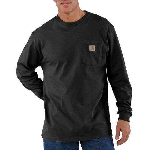 Carhartt Mens Workwear Pocket T Shirt Long Sleeve T Shirt XXL - Chest 50-52' (127-132cm)