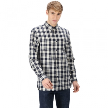 Regatta Mens Lance Organic Cotton Long Sleeve Shirt 3XL - Chest 49-51' (124.5-129.5cm)