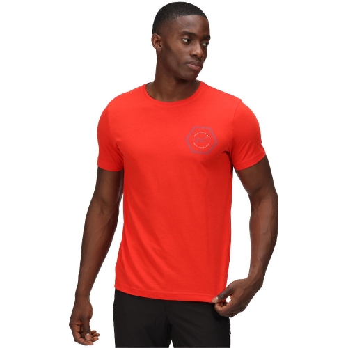 Regatta Mens Breezed II Soft Jersey Short Sleeve T Shirt L- Chest 41-42' (104-106.5cm)