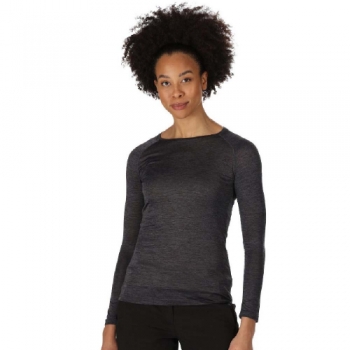 Regatta Womens Burlow Long Sleeve Active T Shirt Top 10 - Bust 34' (86cm)