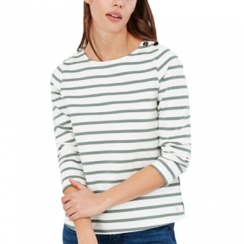 Joules Womens Aubree Round Neck Long Sleeve Top UK 10- Bust 35', (89cm)