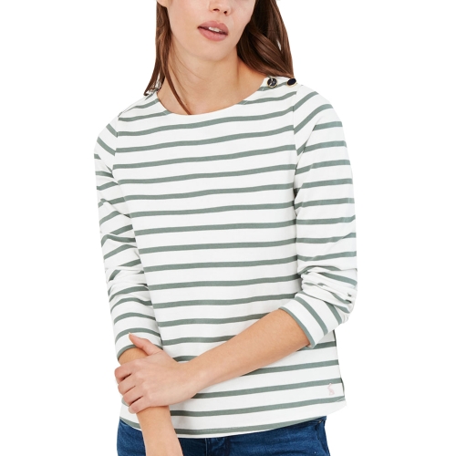 Joules Womens Aubree Round Neck Long Sleeve Top UK 10- Bust 35', (89cm)