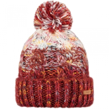 Barts Womens Iska Knitted Pom Pom Space Dyed Warm Beanie Hat One Size