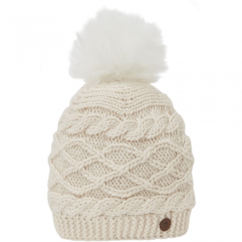 Craghoppers Girls Calma Warm Knit Bobble Beanie Hat 3-8 Years