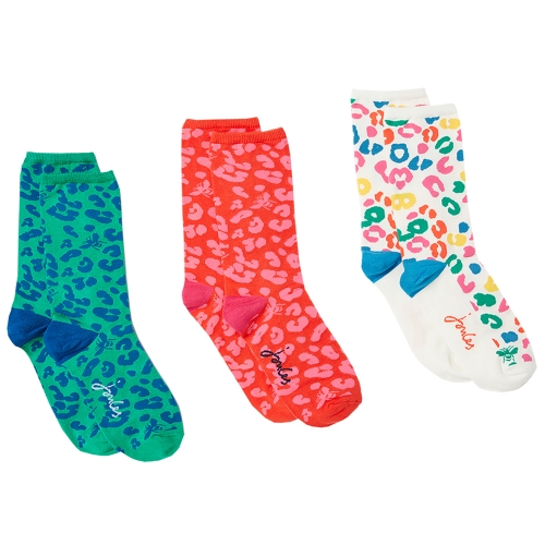 Joules Womens Excellent Everyday Breathable 3 Pack Socks UK Size 4-8