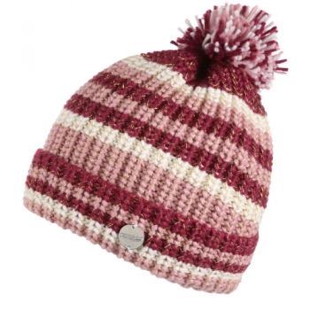 Regatta Girls Bitsie IV Knitted Pom Pom Beanie Hat 4-6 Years