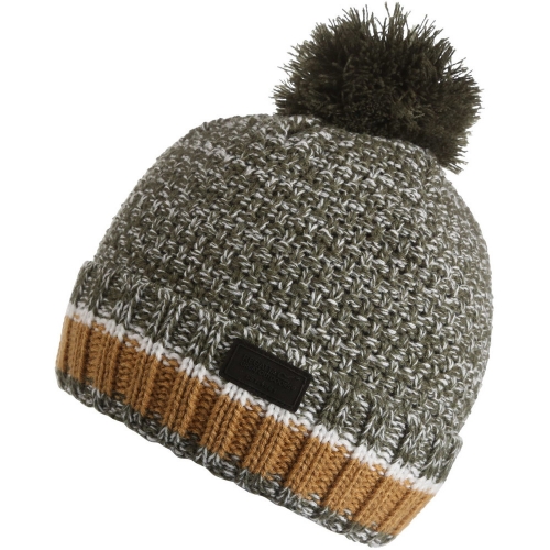 Regatta Mens Davion V Acrylic Knit Pom Pom Beanie Hat One Size