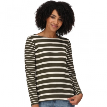 Regatta Womens Farida Cotton Long Sleeve Jersey Top 20 - Bust 45' (114cm)