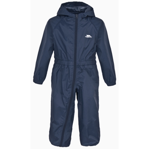 Trespass Boys Girls Button Waterproof Breathable Rainsuit 3-4 years - Height 40', Chest 22' (56cm)