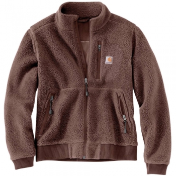 Carhartt Womens Relaxed Fit Full Zip Fleece Jacket L - Bust 38-40' (96.5-101.5cm)