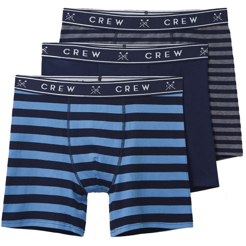 Crew Clothing Mens 3 Pack Jersey Boxer Shorts Extra Large- Waist 37-39'