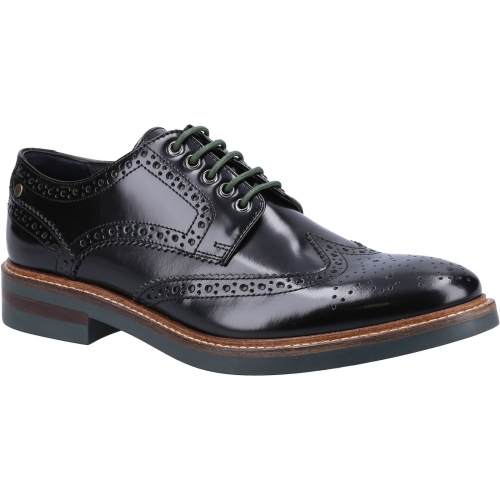 Base London Mens Woburn Hi-Shine Leather Brogue Shoes UK Size 12 (EU 46)