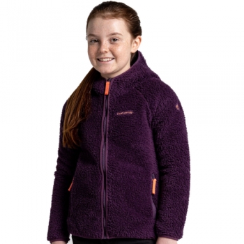 Craghoppers Girls Kaito Hooded Relaxed Fit Fleece Jacket 11-12 Years - Chest 29.5-31' (75-79cm)