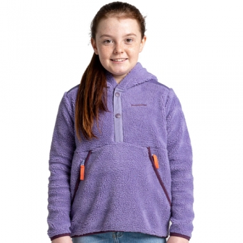 Craghoppers Girls Mitson Hood Over Head Fleece Jacket 11-12 Years - Chest 29.5-31' (75-79cm)