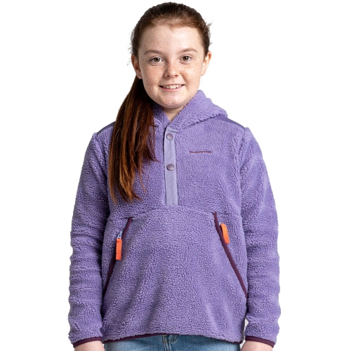 Craghoppers Girls Mitson Hood Over Head Fleece Jacket 11-12 Years - Chest 29.5-31' (75-79cm)