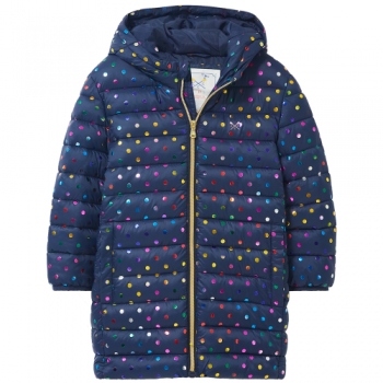 Crew Clothing Girls Lightweight Padded Feather Free Coat Age 8-9- Chest 31', (78cm)