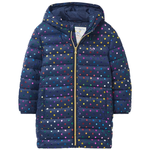 Crew Clothing Girls Lightweight Padded Feather Free Coat Age 5-6- Chest 28', (69cm)