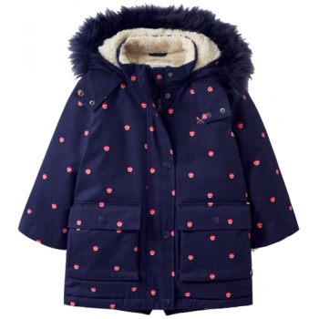 Crew Clothing Girls Parka Hooded Padded Coat Age 10-11- Chest 34', (84cm)