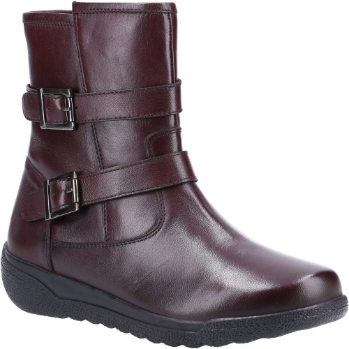 Fleet & Foster Womens Zambia Zip Up Leather Mid Boots UK Size 8 (EU 41)