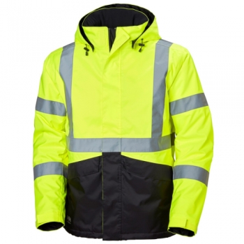 Helly Hansen Mens Alta Shell Waterproof Hi Vis Work Jacket S - Chest 36'