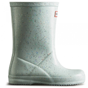 Hunter Girls First Class Giant Glitter Waterproof Rain Boots UK Size 2 (EU 34)