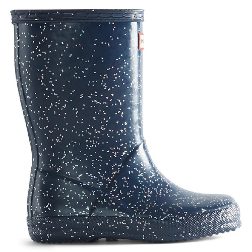 Hunter Girls First Class Giant Glitter Waterproof Rain Boots UK Size 12 (EU 31)