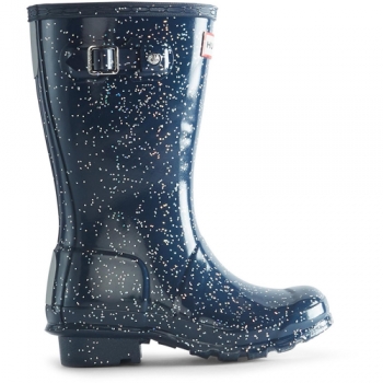 Hunter Girls Big Kids Giant Glitter Wellington Boots UK Size 13 (EU 32)