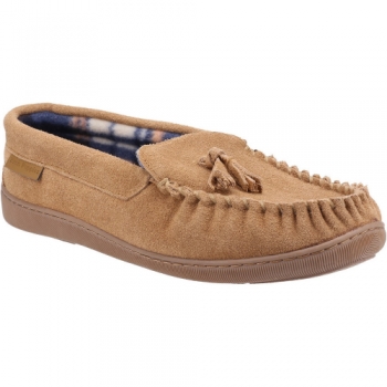 Hush Puppies Mens Linus Slip On Suede Memory Foam Slippers UK Size 10 (EU 44)