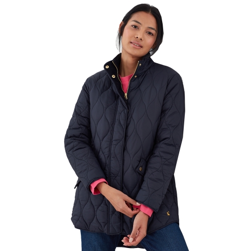 Joules Womens Rosedale Mid Length Warm Padded Quilted Coat UK 10- Chest 35', (89cm)