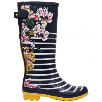 Joules Womens Welly Print Waterproof Wellington Boots UK Size 4 (EU 37, US 6)