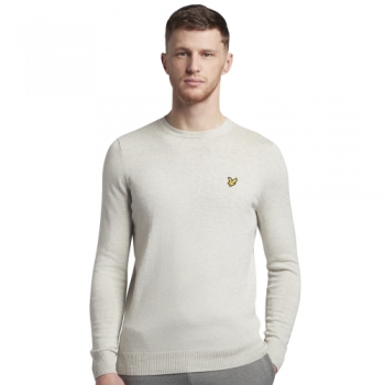 Lyle & Scott Mens Crew Neck Breathable Cotton Merino Jumper XXL - Chest 44-46.5' (112-118cm)