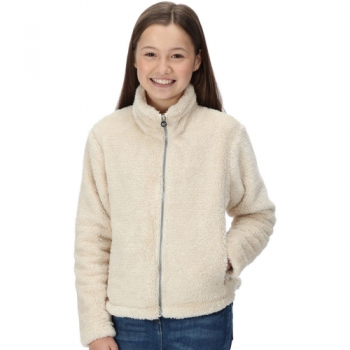 Regatta Girls Kallye Full Zip Fluffy Fleece Jacket 15 Years - Chest 86-98cm (Height 164-170cm)