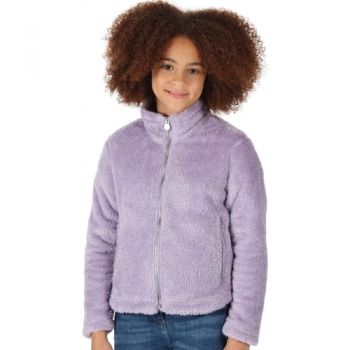 Regatta Girls Kallye Full Zip Fluffy Fleece Jacket 14 Years - Chest 86-98cm (Height 164-170cm)