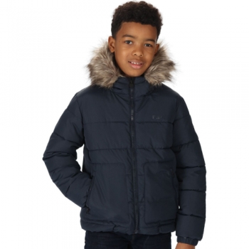 Regatta Boys Parkes Insulated Reflective Parka Coat 11-12 Years - Chest 75-79cm (Height 146-152cm)