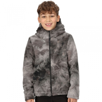 Regatta Boys Spyra III Hooded Reversible Fleece Coat 11-12 Years - Chest 75-79cm (Height 146-152cm)