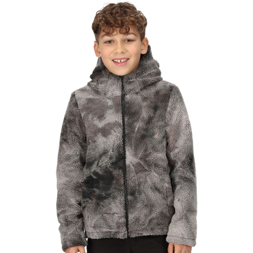 Regatta Boys Spyra III Hooded Reversible Fleece Coat 11-12 Years - Chest 75-79cm (Height 146-152cm)