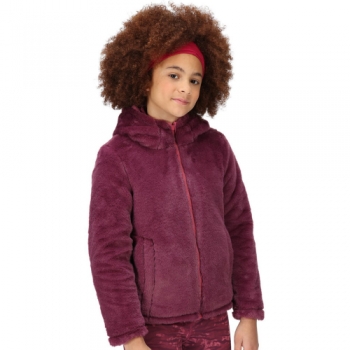 Regatta Girls Spyra III Hooded Reversible Fleece Coat 14 Years - Chest 86-98cm (Height 164-170cm)