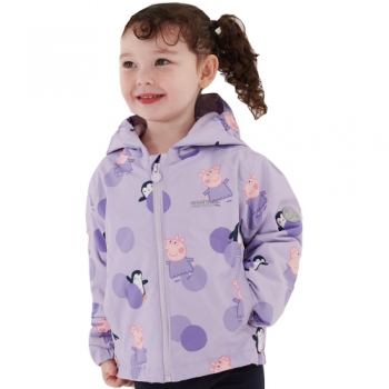 Regatta Girls Peppa Muddy Puddle Waterproof Insulated Coat 48-60 Months