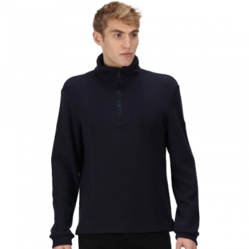 Regatta Mens Lanchester Knitted Wool Half Zip Fleece Jacket S - Chest 37-38' (94-96.5cm)