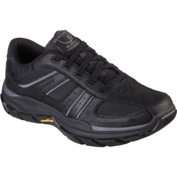 Skechers Mens Respected Lace Up Leather Shoes UK Size 10 (EU 45)