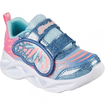 Skechers Girls Twisty Brights Wingin It Light Up Trainers UK Size 10.5 (EU 28)