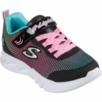 Skechers Girls Flicker Flash Cushioned Slip On Trainers UK Size 1.5 (EU 34)