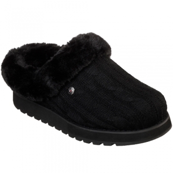 Skechers Womens Keepsakes Knit Ice Angel Fluffy Trim Mule Slippers UK Size 4 (EU 37, US 7)